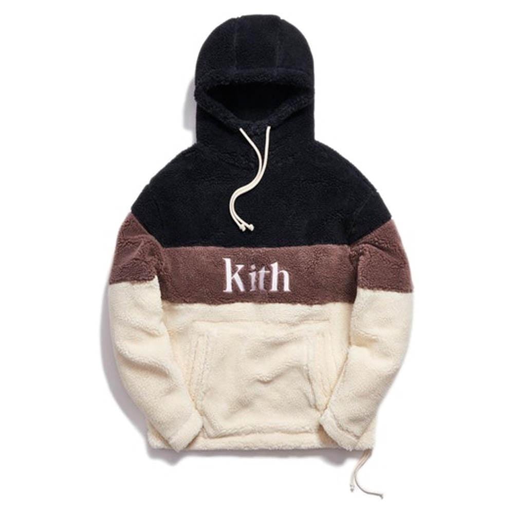 Kith Sherpa Double Pocket Hoodie Mauve — Kick Game