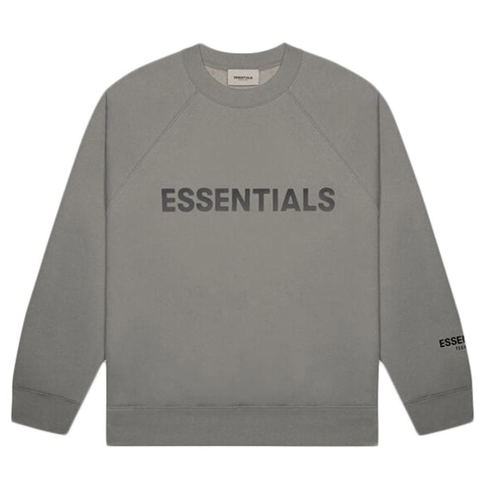 Fear of God Essentials 3D Silicon Applique Pullover Hoodie Gray  Flannel/Charcoal