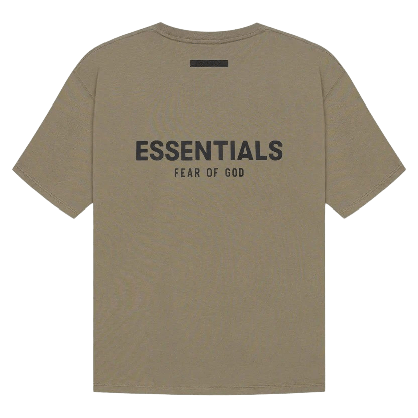 Taupe ribbed t-shirt - Made in Italy