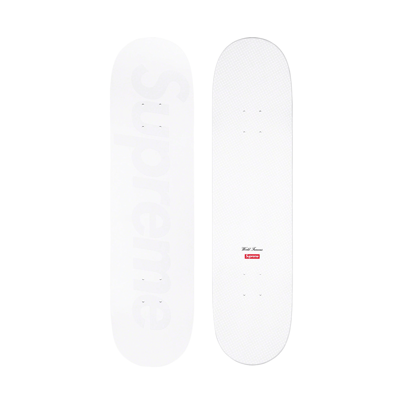Supreme Tonal Box Logo Skateboard 'White' — Kick Game