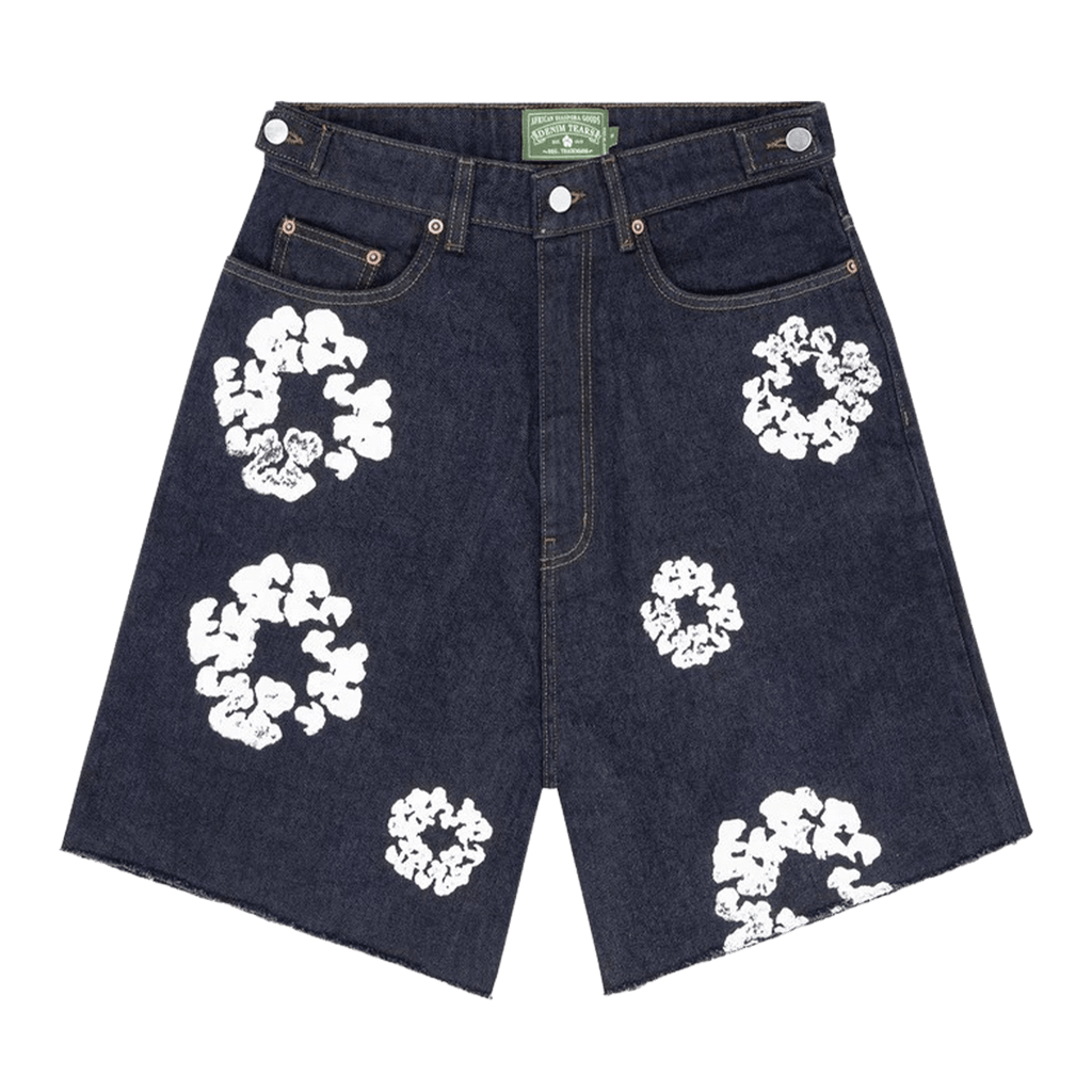 Denim Tears X Levi's Wreath Jean Shorts 'Selvedge' - Kick Game