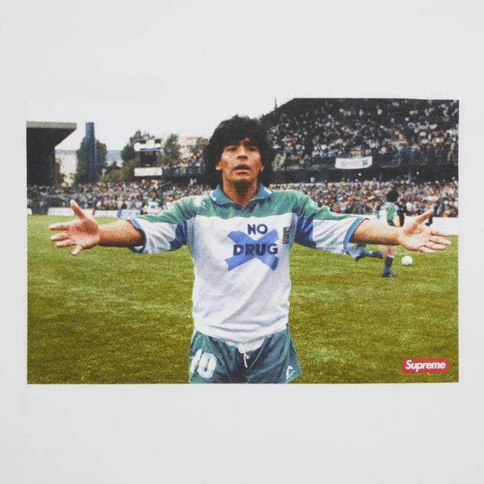 Supreme Maradona Tee White — Kick Game