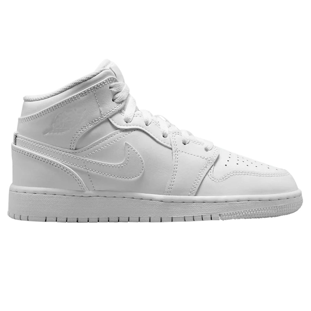 Air Jordan 1 Mid GS 'Triple White' 2023 - Kick Game