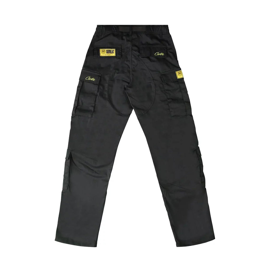 Corteiz Yella Guerillaz Cargos 'Black/Yellow' - CerbeShops