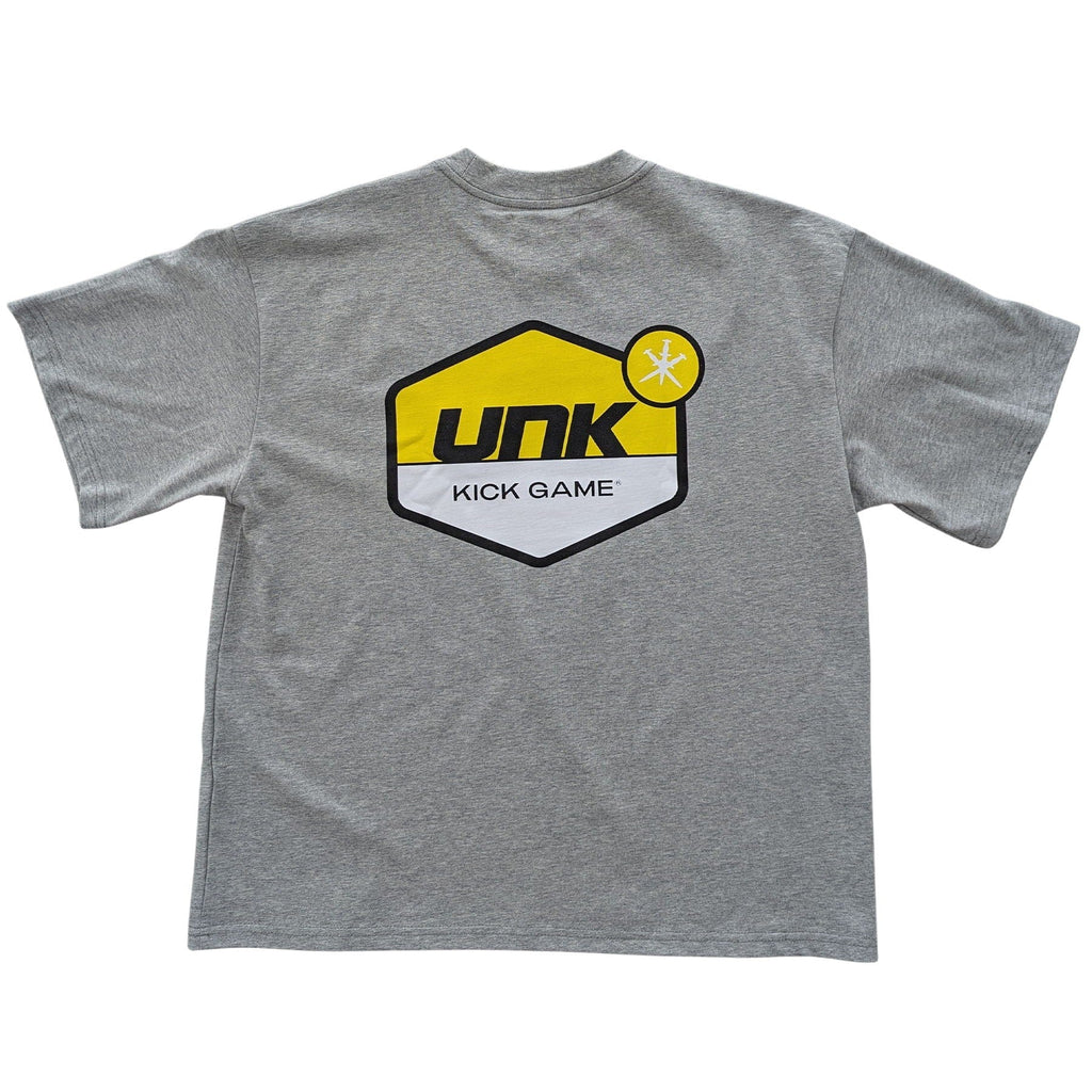 Unknwon x Kick Game Tee 'Grey Yellow' - Kick Game