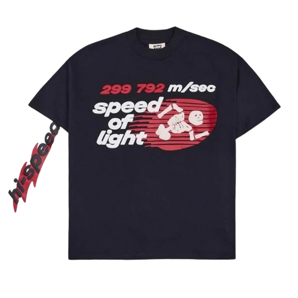 Broken Planet Market Long Sleeve T-Shirt 'Speed Of Light' - Midnight Black