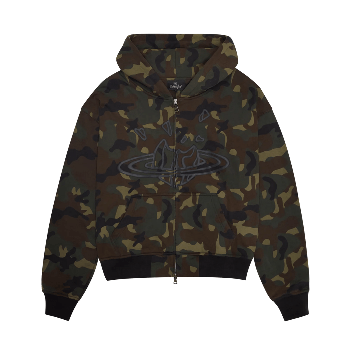 Broken Planet Market Camo Planet Zip Up Hoodie - Kick Game