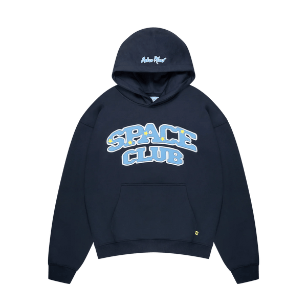 Broken Planet Hoodie 'Space Club' - Outer Space Blue - UrlfreezeShops