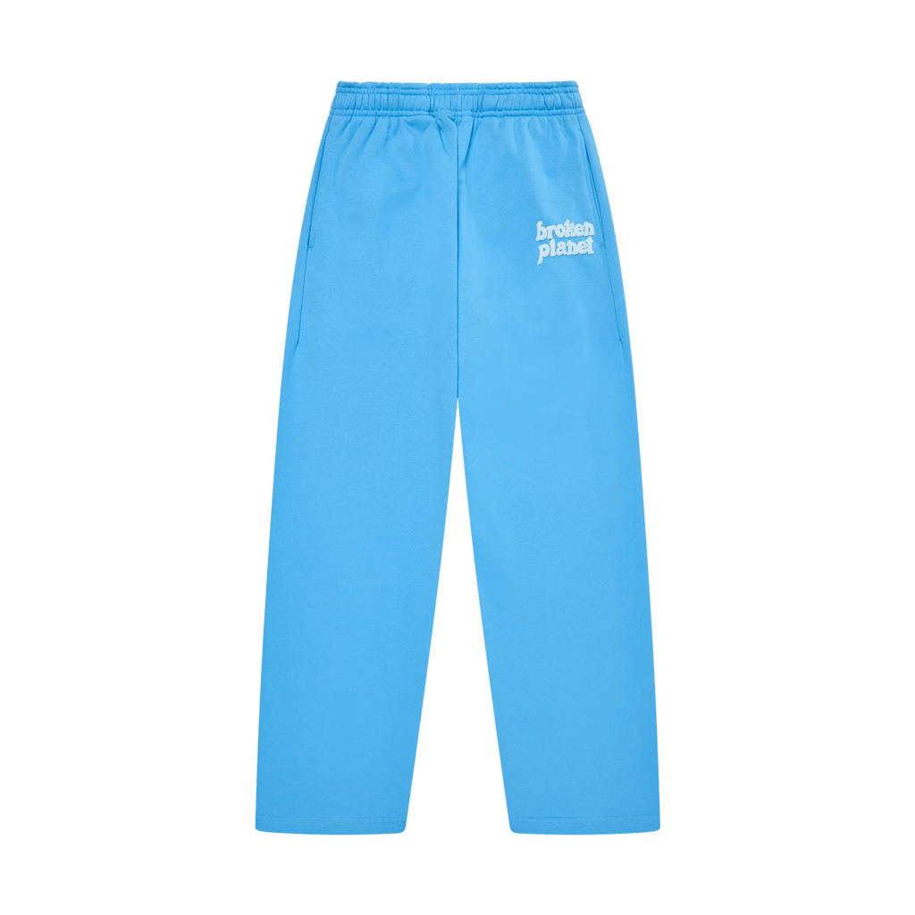 Broken Planet Market Basics Straight Leg Sweatpants - Light Blue - Kick gold