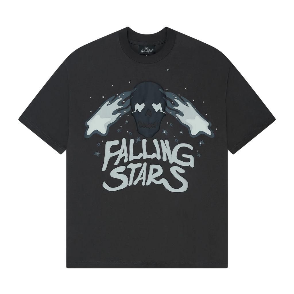 Broken Planet Market T-Shirt 'Falling Stars' - Soot Black - Kick Game