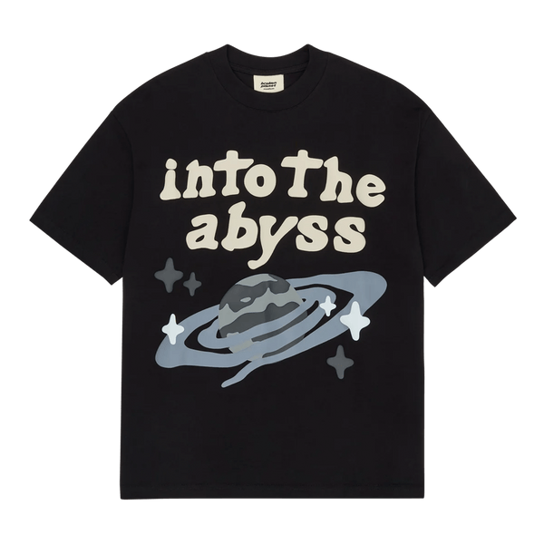 Broken Planet Market T-Shirt 'Into the Abyss' - Soot Black - Kick Saint-Germain