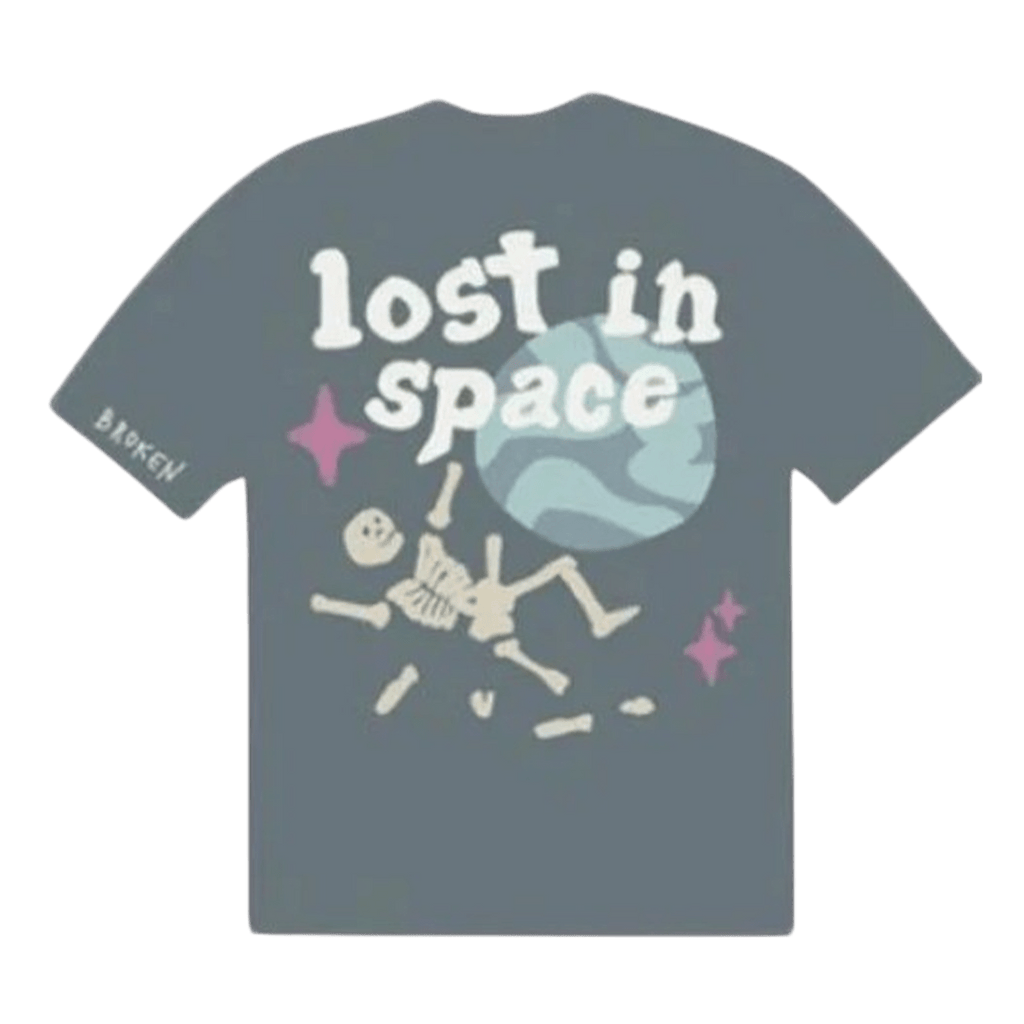 Broken Planet Market T-Shirt 'Lost In Space' - Blue - Kick Game