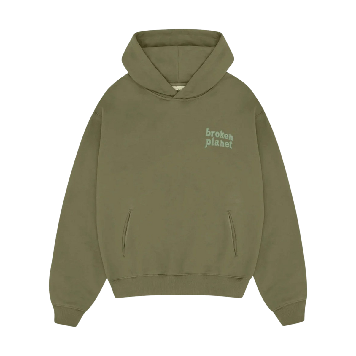 Broken Planet Basics Hoodie - Olive Green - Kick Game