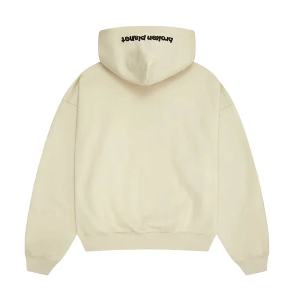 Broken Planet Market Zip Up Hoodie 'Bone White' - Kick Game