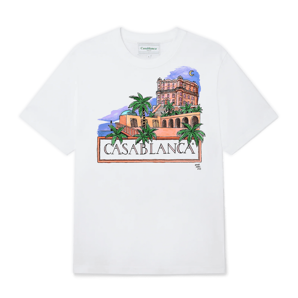 Casablanca Amour Maroc T-Shirt 'White' - Kick Game