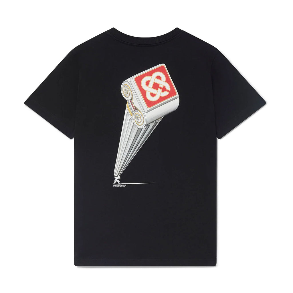 Casablanca Leaning Column T-Shirt 'Black' - Kick Game