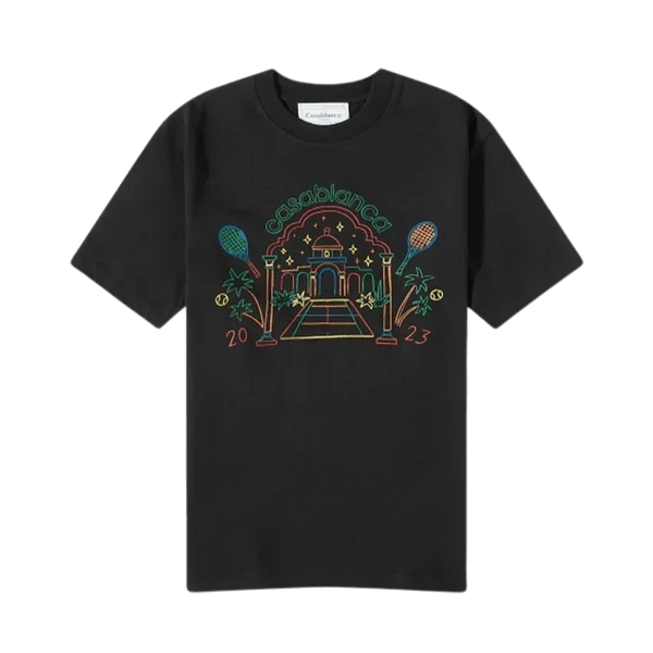 Casablanca Crayon Rainbow Temple T-shirt half 'Black' - UrlfreezeShops