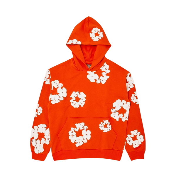 Denim Tears The Cotton Wreath Hooded Sweatshirt 'Orange' - UrlfreezeShops