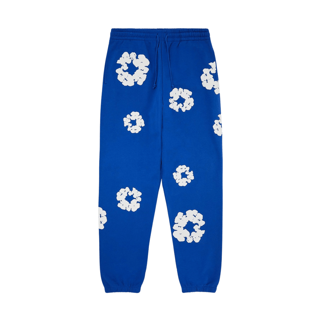 Denim Tears The Cotton Wreath Sweatpants 'Royal Blue' - Kick Game