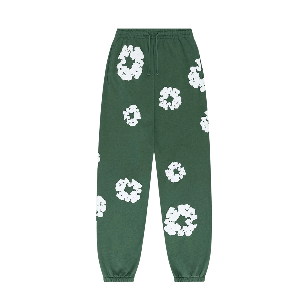 Denim Tears The Cotton Wreath Sweatpants 'Green' - Kick Game