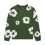 Denim Tears The Cotton Wreath Long Sleeve Tee 'Green'