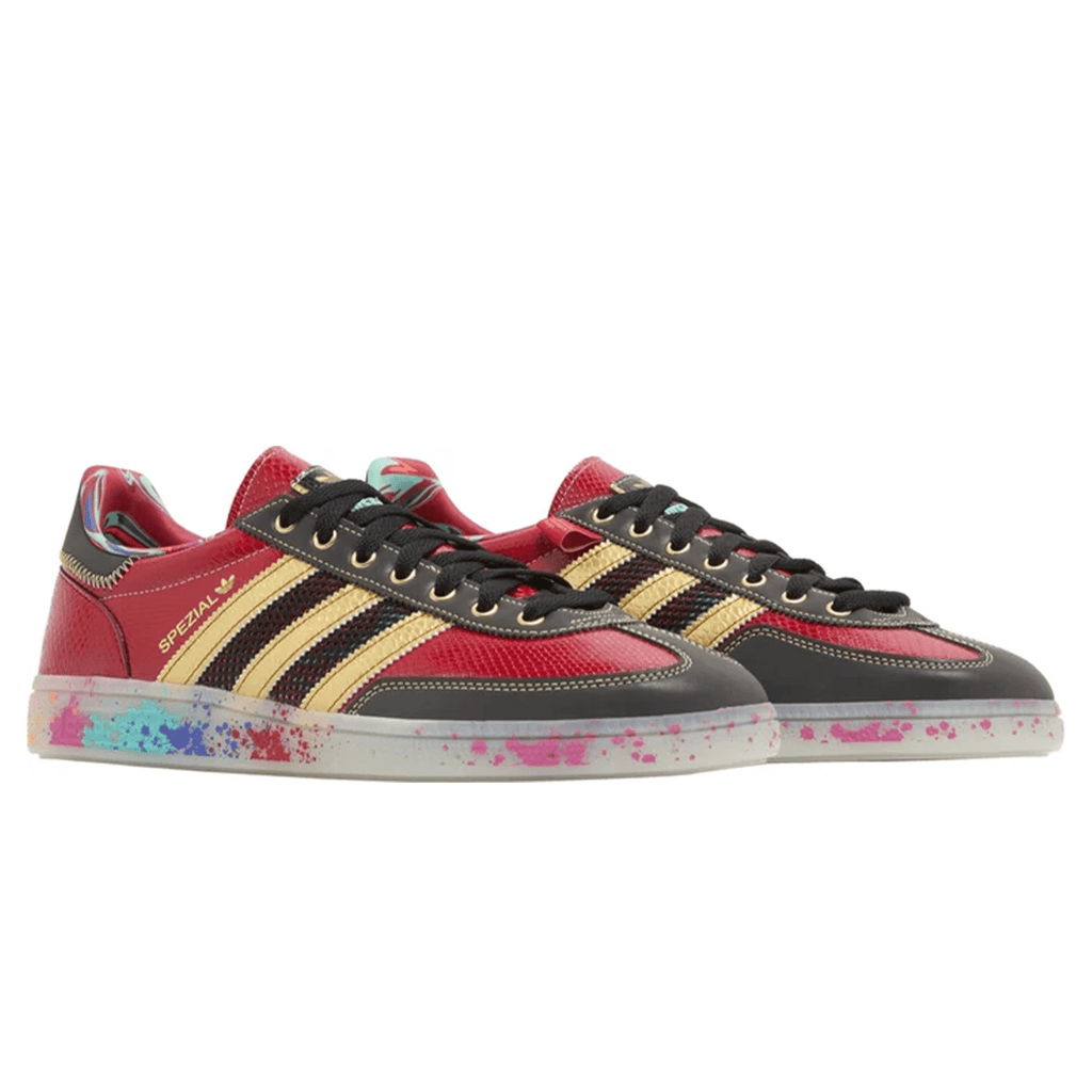 S.E.E.D. x adidas Handball Spezial 'Scarlet Gold Paint Splatter' - Kick Game