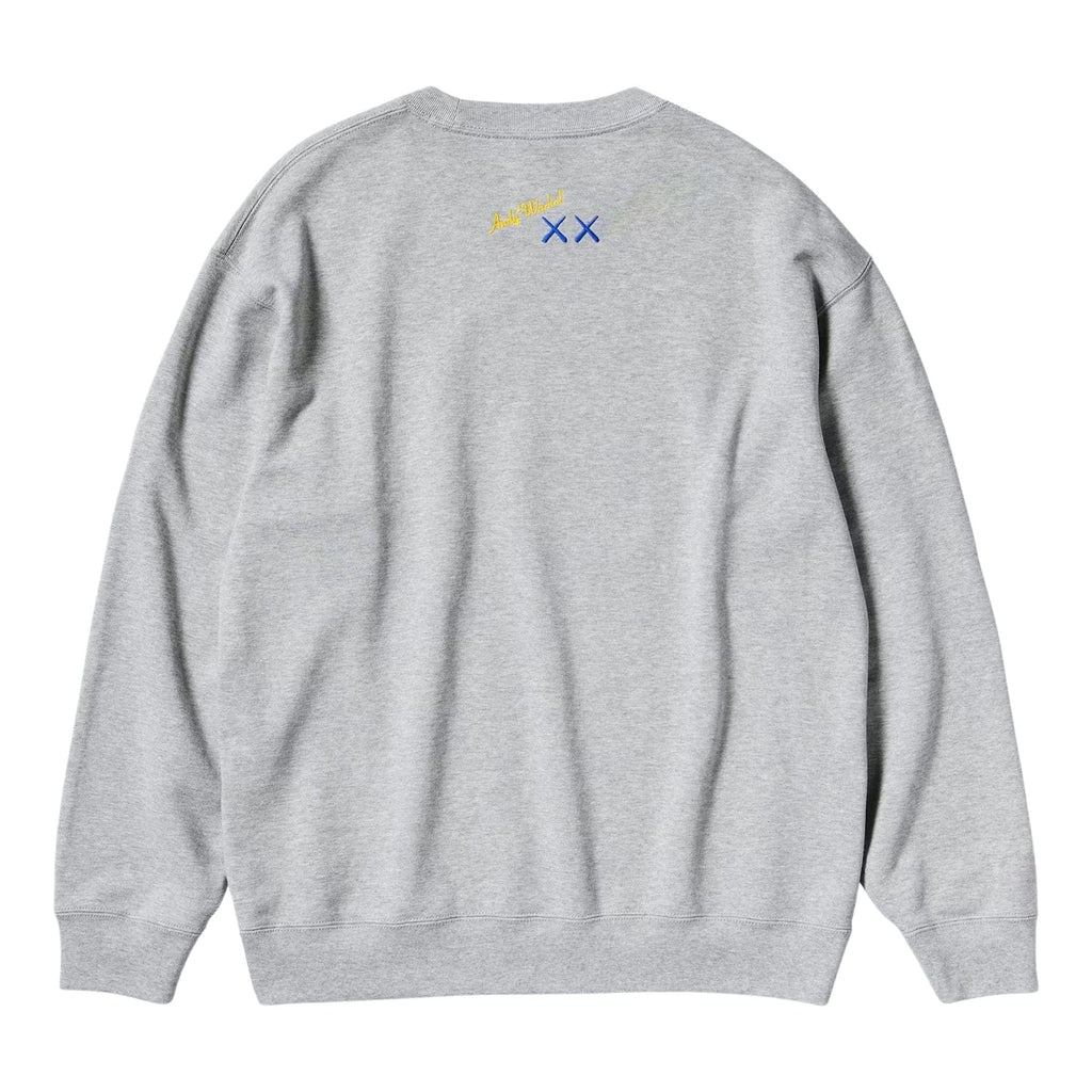 KAWS x Warhol x UNIQLO UT Graphic Sweatshirt 'Grey' - Kick Game