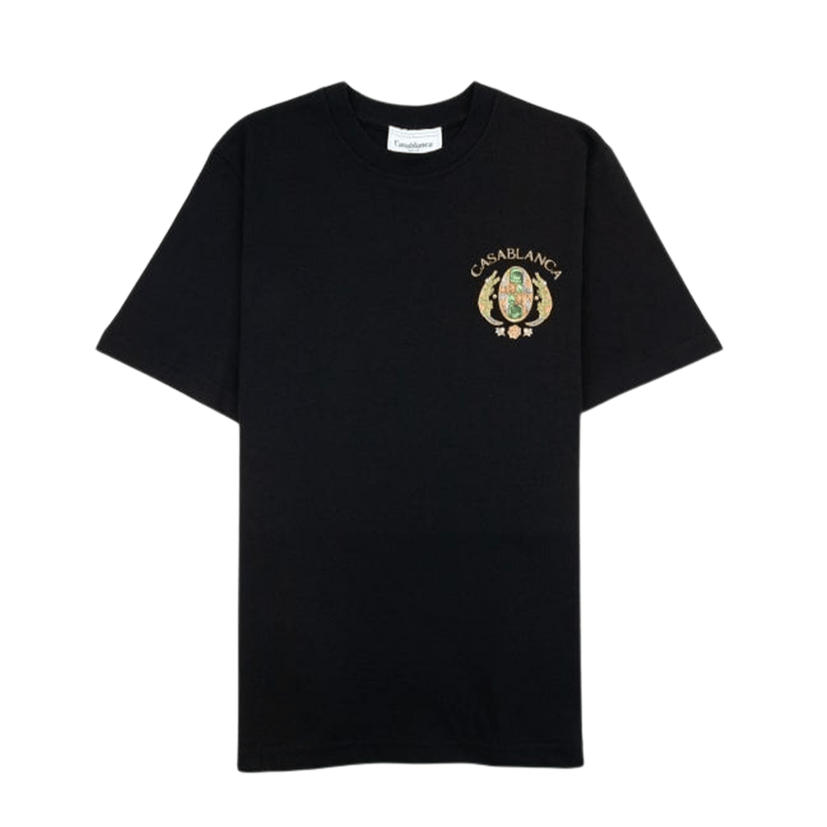 Casablanca Joyaux D Afrique Tennis Club Printed T Shirt 'Black' - Kick Game