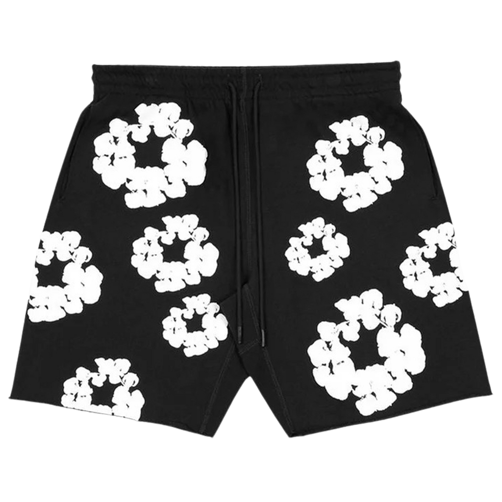 READYMADE x Denim Tears The Cotton Wreath Shorts 'Black' - Kick Game