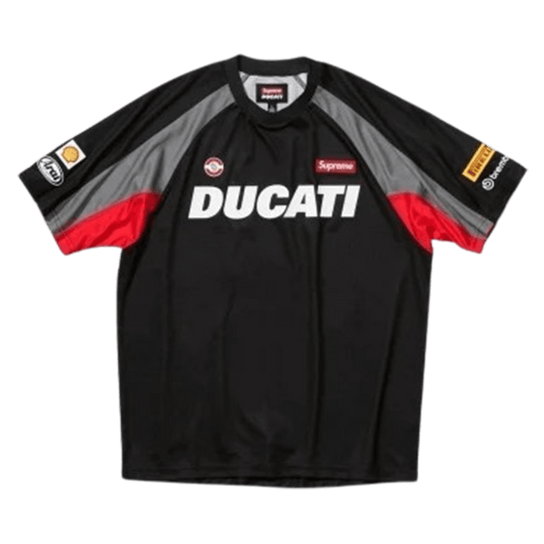 Supreme x Ducati Soccer Jersey 'Black' - UrlfreezeShops