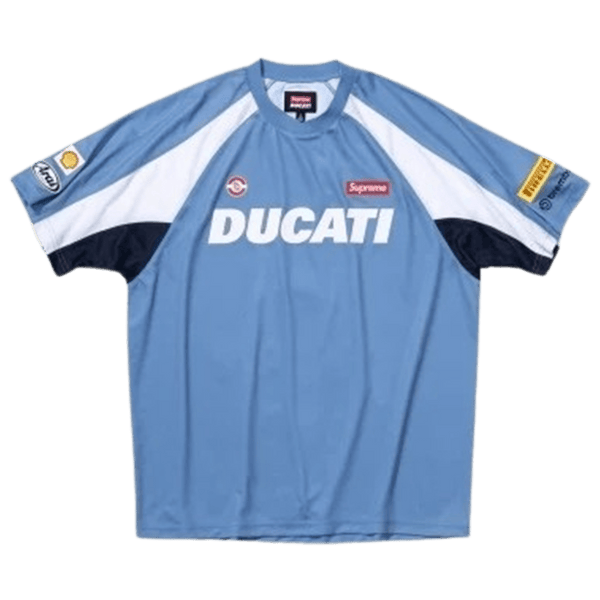 Supreme x Ducati Soccer Jersey 'Blue' - UrlfreezeShops
