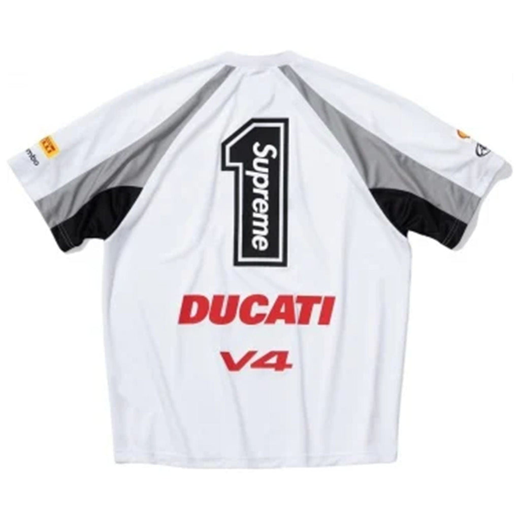 Supreme x Ducati Soccer Jersey 'White' - Kick Game