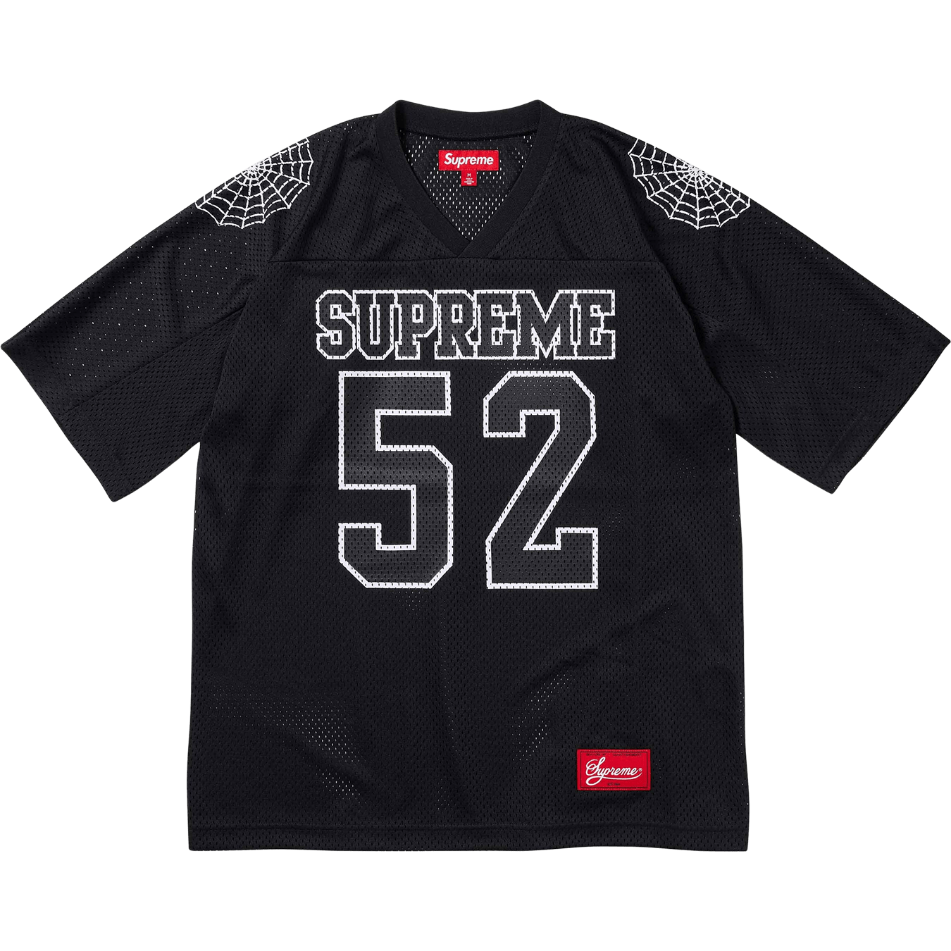 Supreme Spiderweb Football Jersey 'Black' — Kick Game