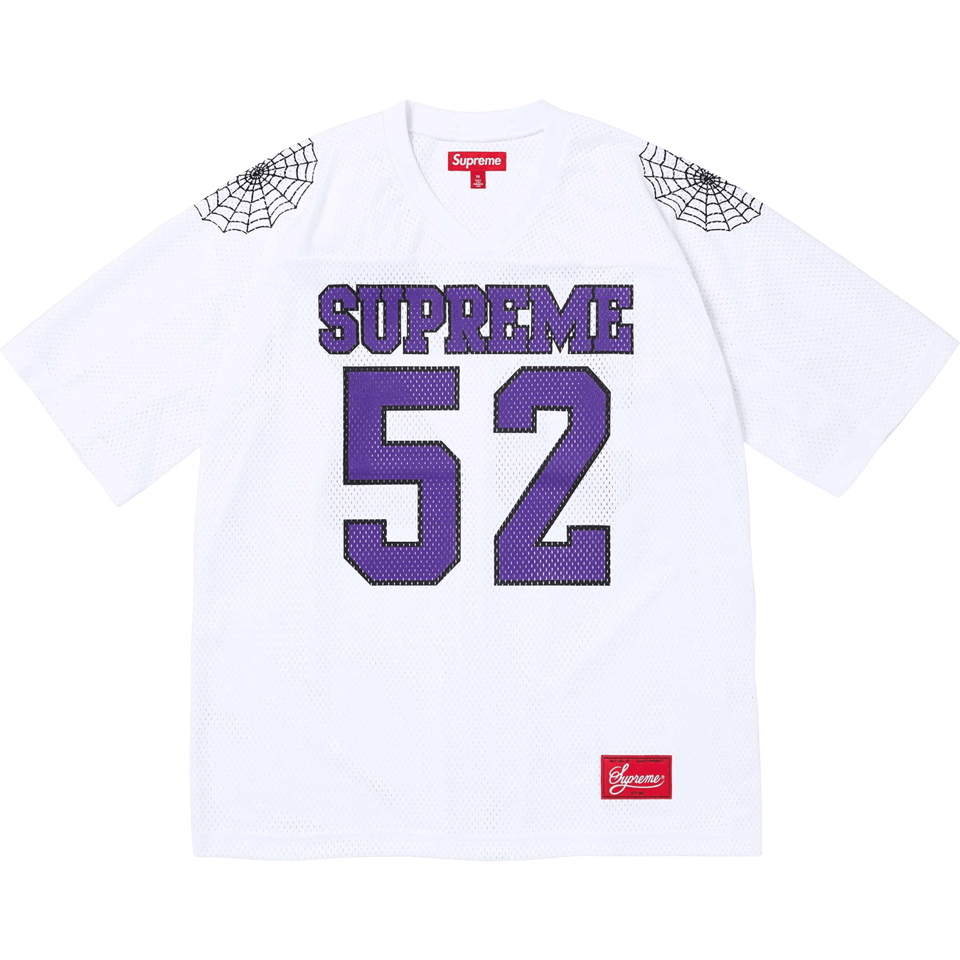 Supreme Spiderweb Football Jersey 'White' — Kick Game