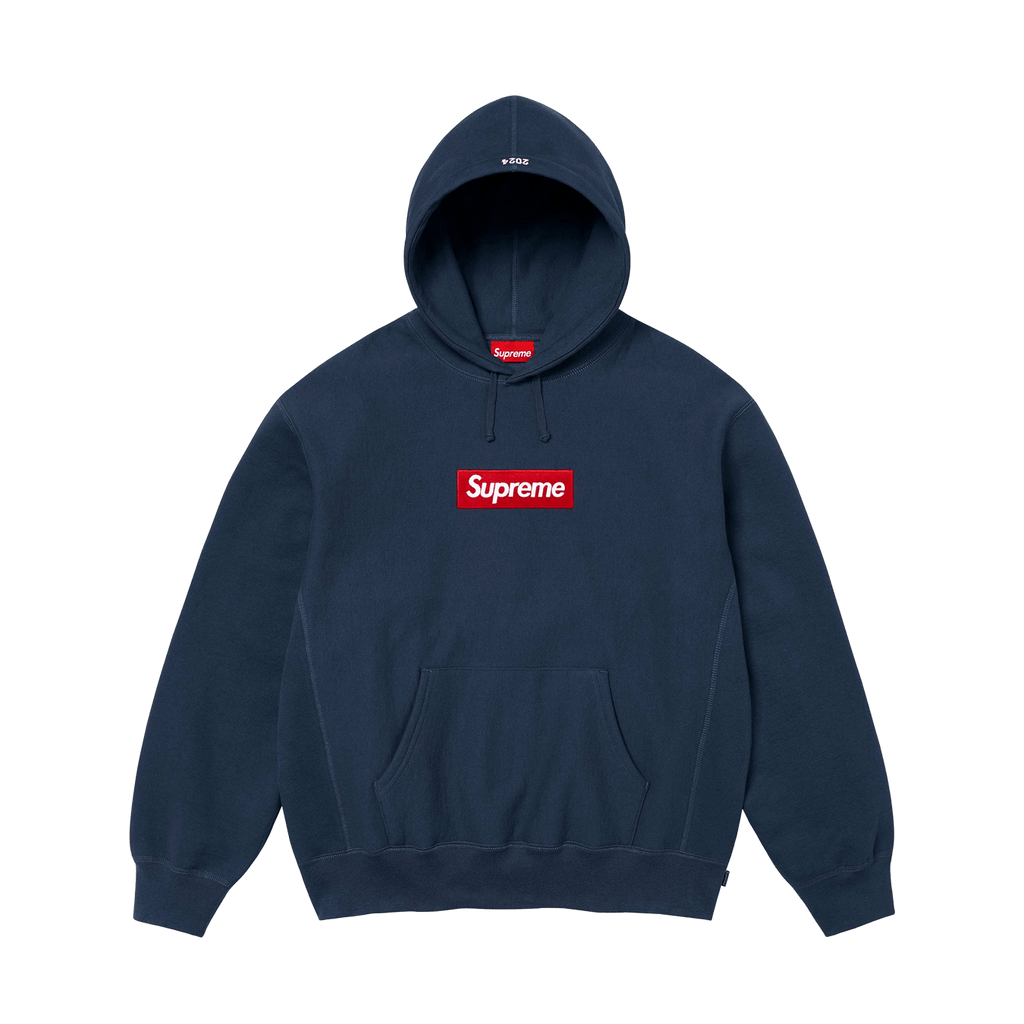 Supreme Box Logo Hoodie FW24 'Navy' - Kick Game