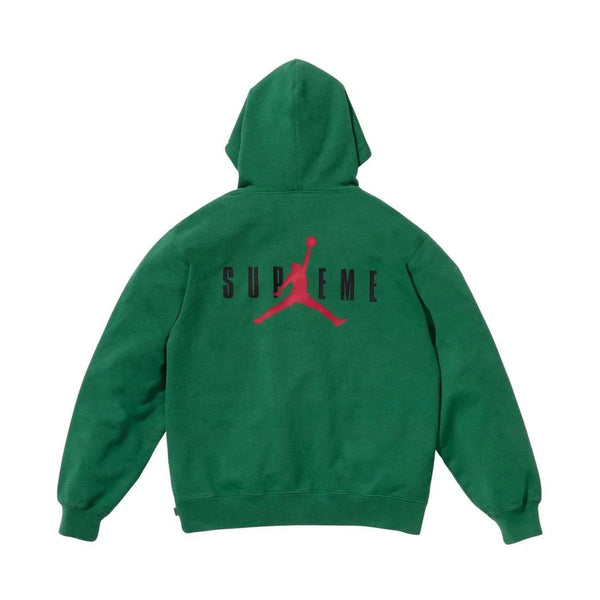 Supreme x Jordan Hoodie Green Kick Game