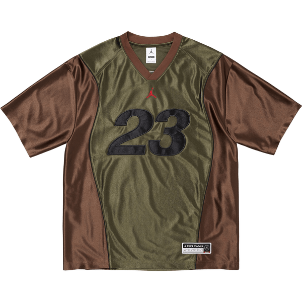 Supreme x Jordan Warm Up Jersey 'Olive/Brown' - UrlfreezeShops