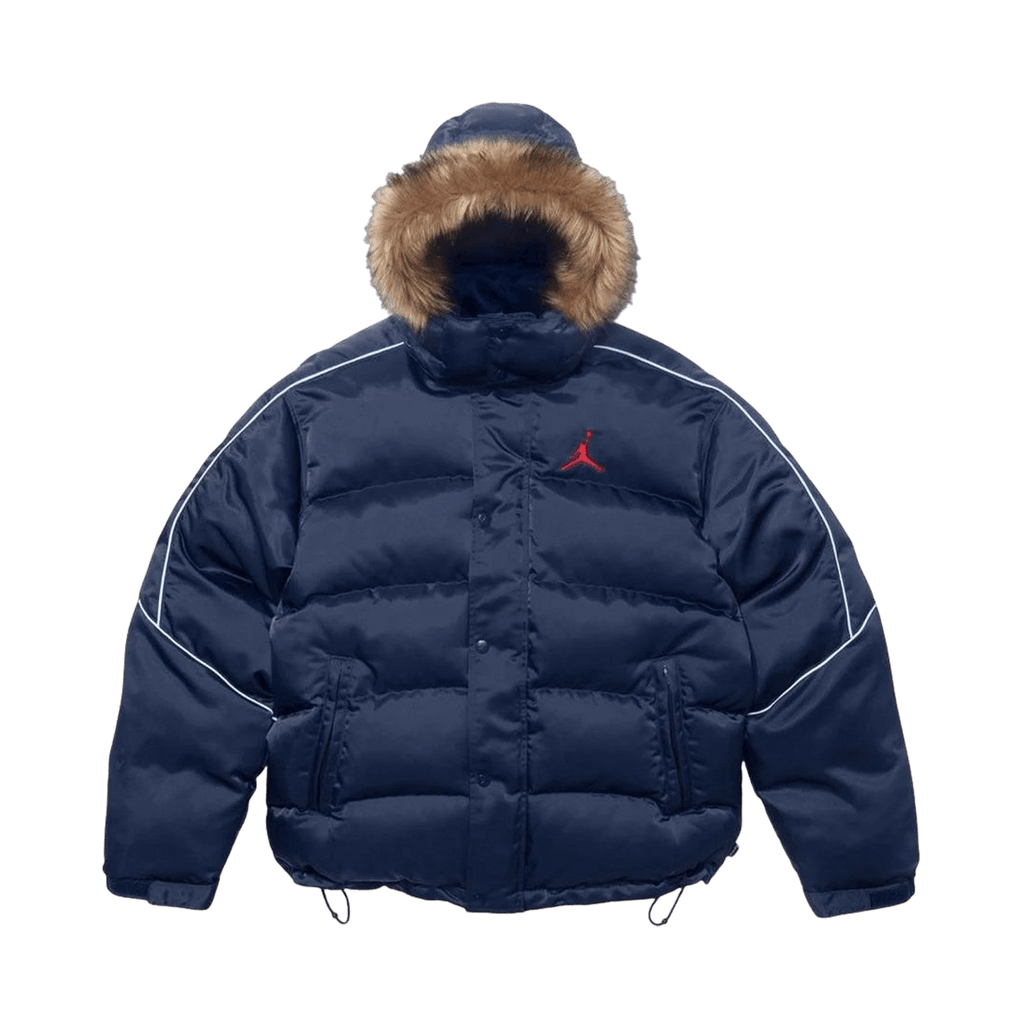 Supreme x Jordan Puffer Jacket 'Navy' - Kick Game