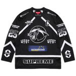 Supreme Rhinestone Hockey Jersey 'Black'