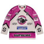 Supreme Rhinestone Hockey Jersey 'Light Grey'