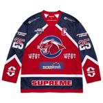 Supreme Rhinestone Hockey Jersey 'Red'