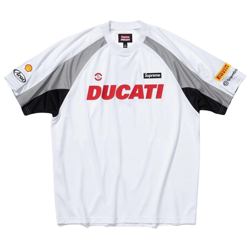 Supreme x Ducati Soccer Jersey 'White' - Kick Game