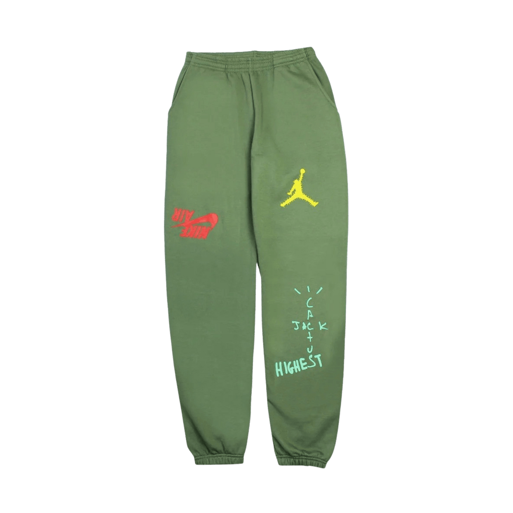 Travis Scott Jordan Cactus Jack Highest Sweatpant 'Olive' - Kick Game