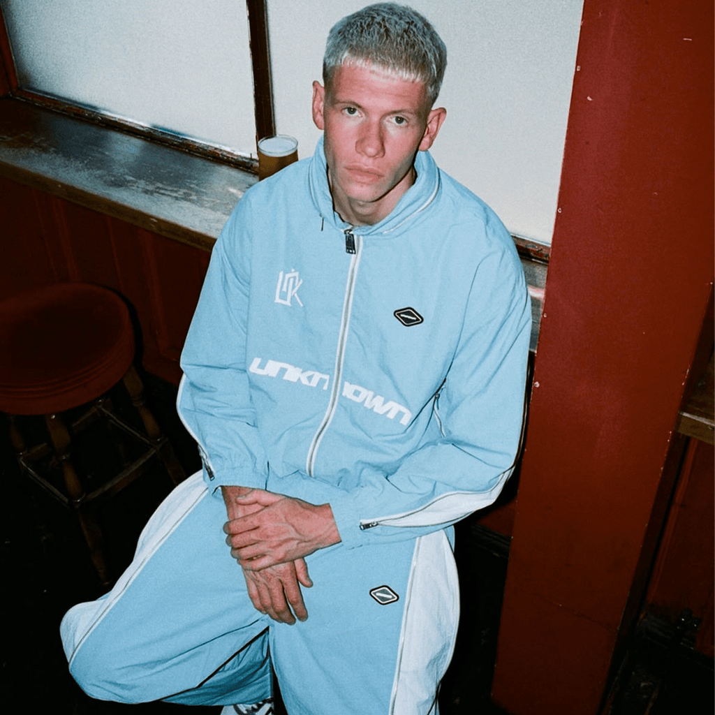 Unknown x Rizla Zip Track Pants 'Blue' - UrlfreezeShops