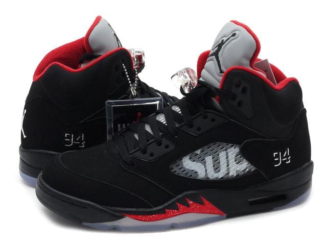 Jordan 5 hot sale retro supreme