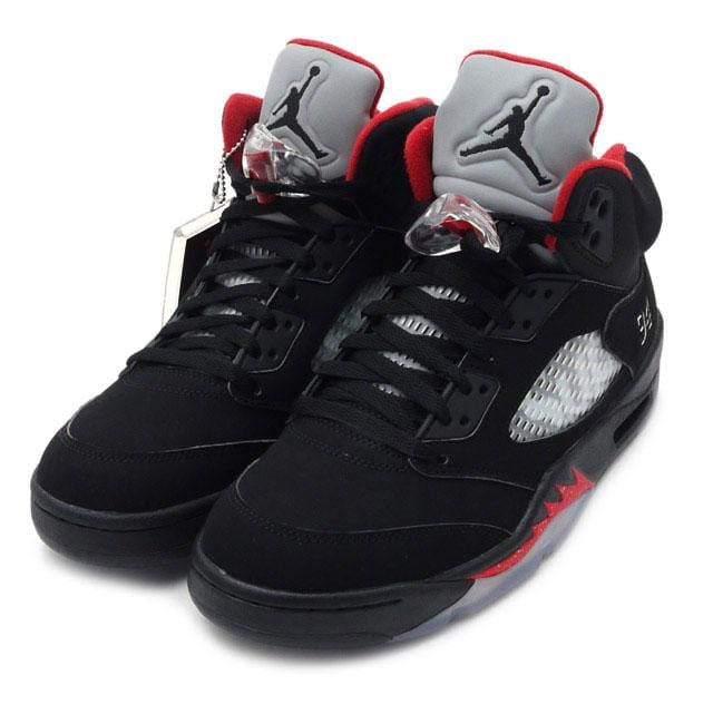 Jordan 5 retro hot sale supreme black