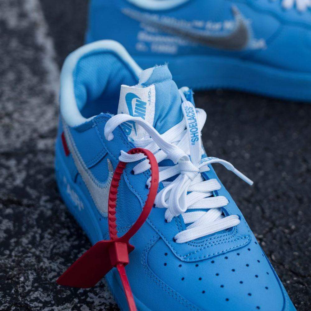 Off white x store nike af1 blue