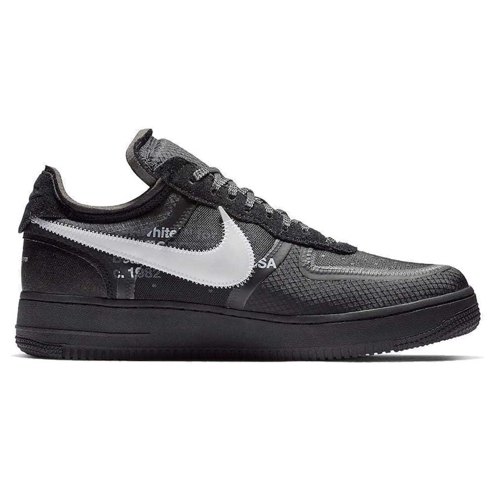 Nike black best sale and white af1