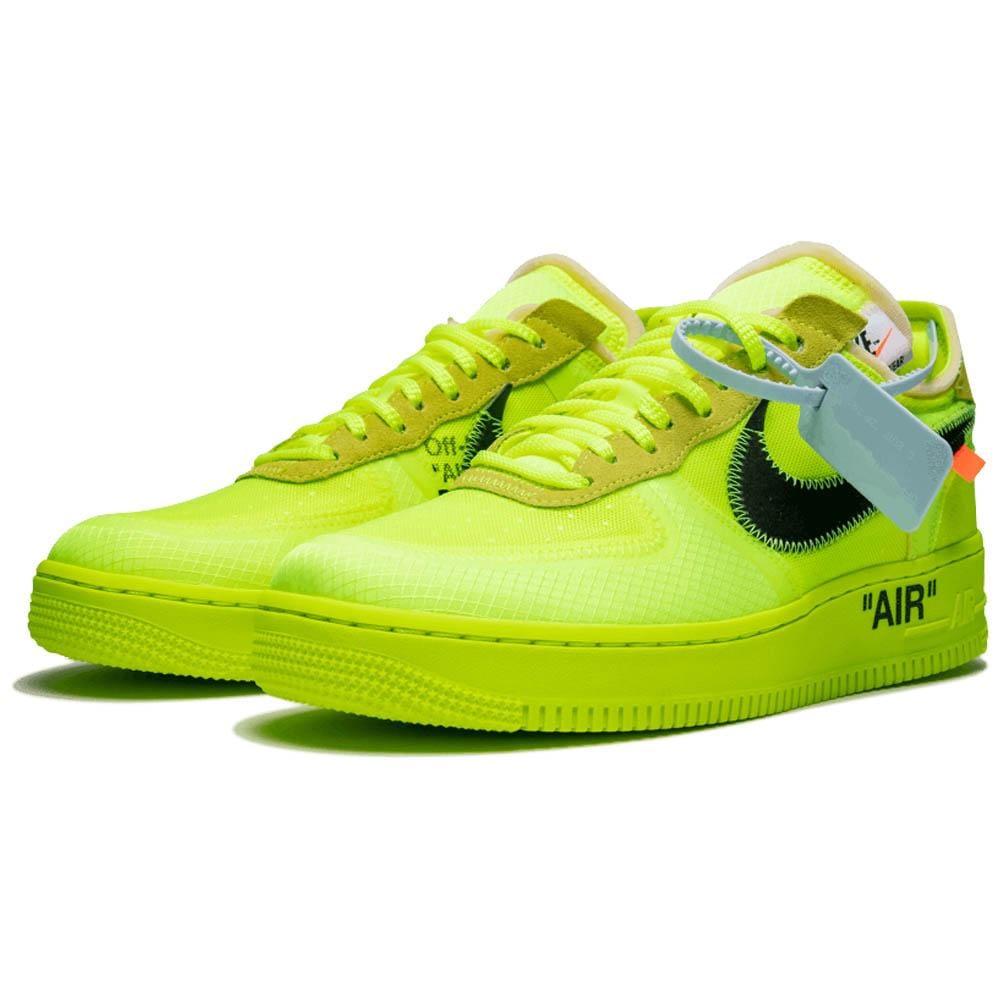 Off white hotsell neon green af1