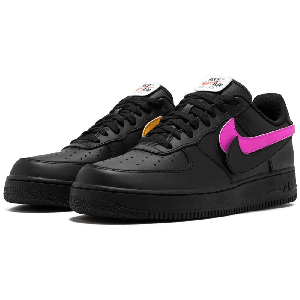 Nike Air Force 1 07 QS Velcro Black Swoosh Pack Kick Game